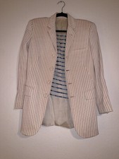JEAN PAUL GAULTIER FEMME Size 40 US S Vintage White Stripe Suit Jacket Blazer