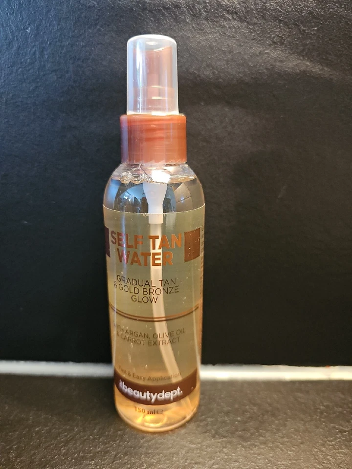 THE BEAUTY SELF TAN WATER GRADUAL TAN GOLD BRONZE CARROT EXTRACT 150ML NEU