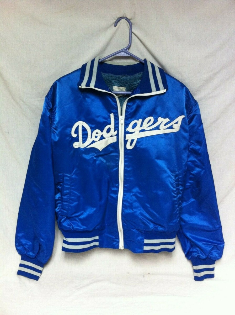 Officially Licensed Blue LA DODGERS Faux Fur Lined Satin MLB
