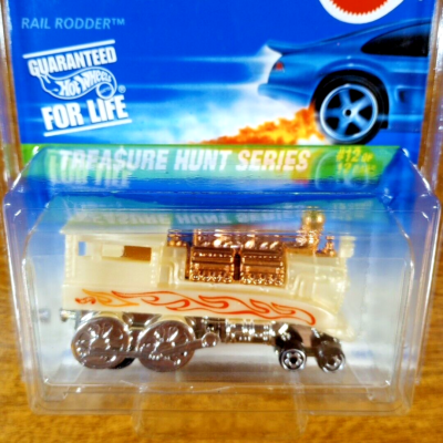 Hot Wheels Vintage Treasure Hunt Rail Rodder Pearl White 12/12