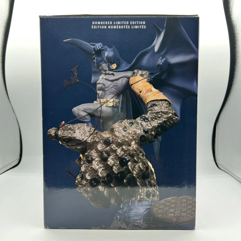 DC Comics Coleccionables Batman Vs Killer Croc Mini Estatua de Batalla Limitada Raro Nuevo Foto 2 de 4