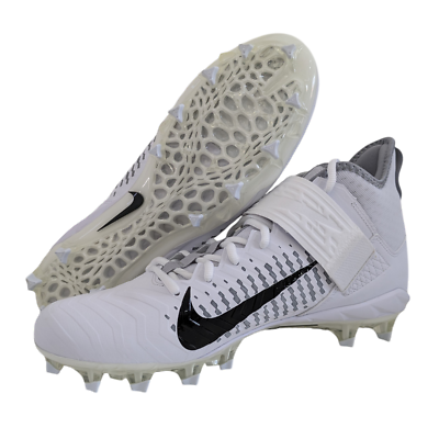 Nike Alpha Menace Pro 2 Mid Football Cleats White Black AQ3209-100 Men\'s Size 11 Amazon.com | Nike Alpha Menace Pro 2 Mid AQ3209-100 White  main image 4