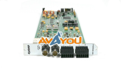 Evertz 7720DAC-﻿A4 Dual AES to Quad Analog Audio Converter unbalanced AES +3RU