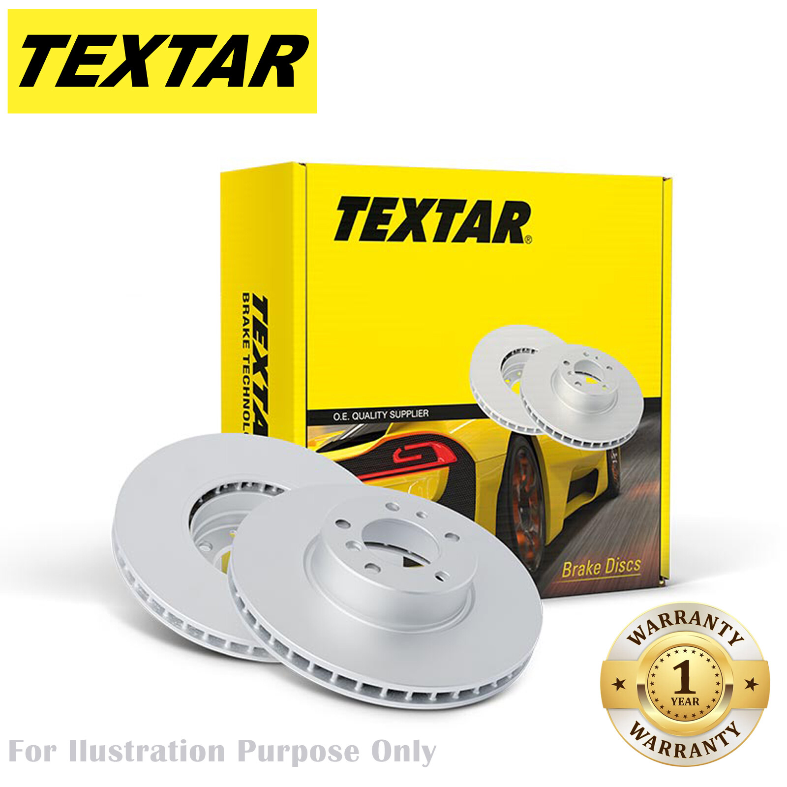 For Renault Genuine OE Rear Brake Discs Pair Coated Solid 92196003  