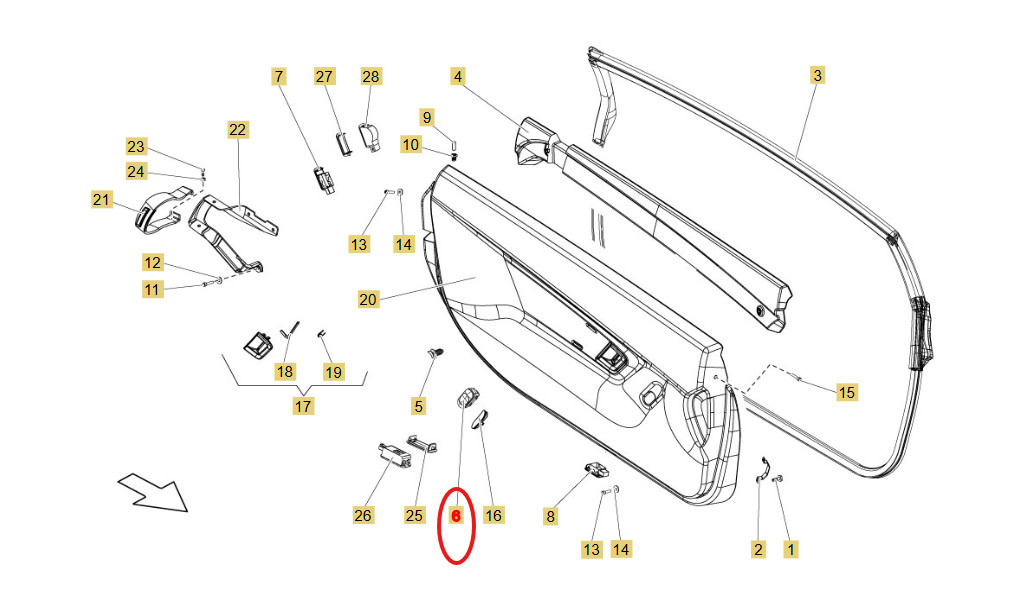 Lamborghini Gallardo Door Lock Switch Brand New OEM 400962107A