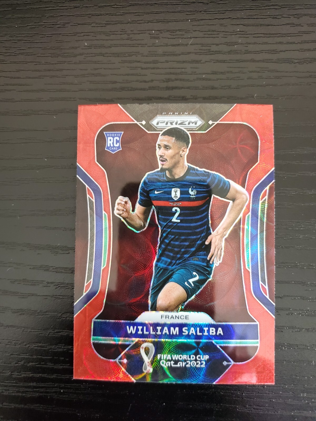 William Saliba - 2022 Panini Prizm FIFA World Cup #106 - RED CHOICE PRIZM RC