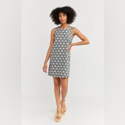 NWT En Saison Shelly Mini Dress in Blue Natural Size Small