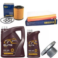 MotoröL Filter Set 5W40 6 Liter + ÖLablassschraube FüR Opel Astra H GTC 1.7 Cdti
