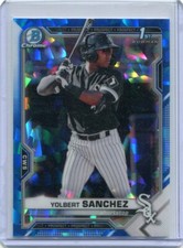 2021 Bowman Chrome Prospects Sapphire Yolbert Sanchez 1st Bowman    BCP-40