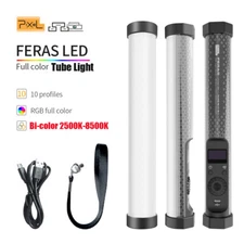 Pixel Feras RGB LED Video Light Full Color Tube Light Wand Bi-Color 2500K-8500K