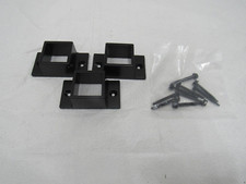 Barrette Outdoor Living 5/8" Metal Wall Mount Fence Brackets 3 Pack 73013011
