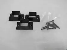 Barrette Outdoor Living 5/8" Metal Wall Mount Fence Brackets 3 Pack 73013011