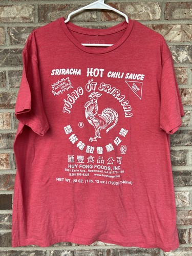 SRIRACHA Hot Chili Sauce Shirt~Mens XL 