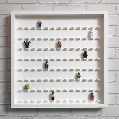 THE DISPLAY STUDIO Große Lego Vitrine Rahmen für Minifiguren (52x52cm) fasst über 100 Figuren!