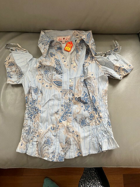 women teen cotton top tank blouse size S party fall spring evening Holidays new