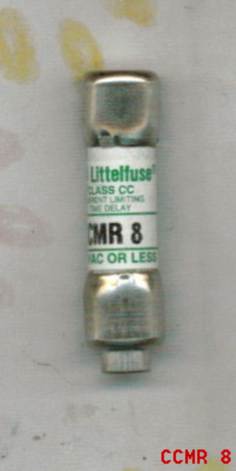 Fusible Retardé Littelfuse CCMR-8 Original - 8 Ampères, 600V AC - Remplacement électrique Fiable