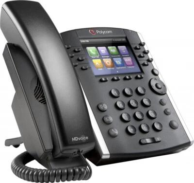 VoIP-Telefon 12 Leitungen, Zoom Skype Poly Polycom VVX 411 SIP RTCP RTP SRTP SDP - Bild 1 von 4