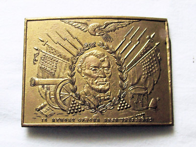 United States in Memory of our President Gürtelschnalle Messing Belt Buckle