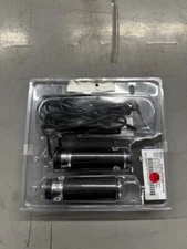 56100257 Harley Contoured Chrome and Rubber heated grips