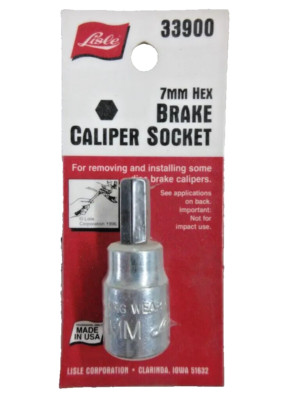 Lisle 33900 7mm Hex Bit Brake Caliper Socket AMC,FORD, JEEP