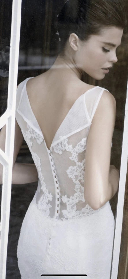 Vestido de novia ""Brume"" platillo, pares de platillos (talla 10/12) Foto 2 de 4