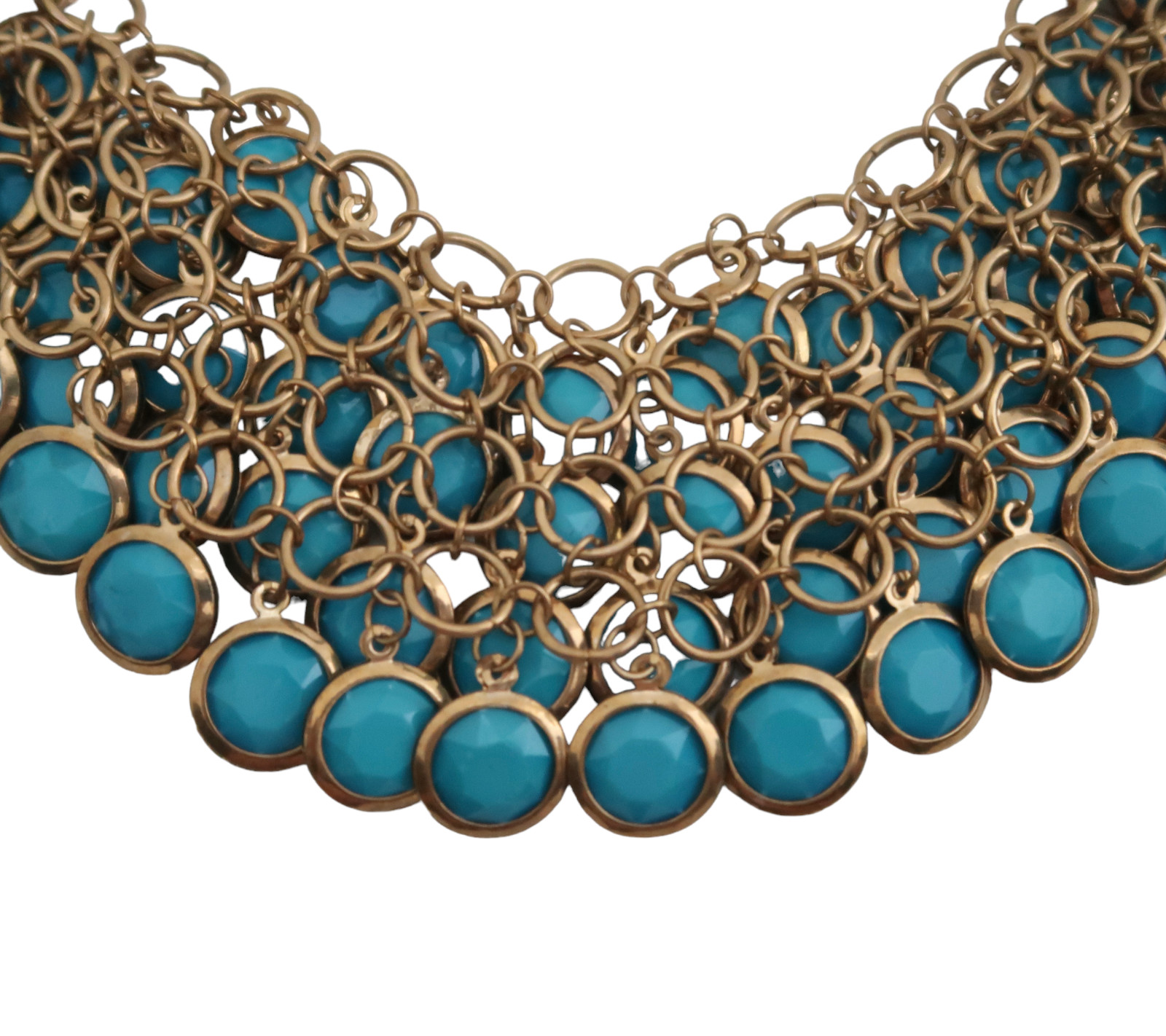 Layered discs statement necklace - image 4