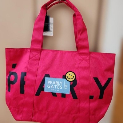 PEARLY GATES Pink Golf Bag with Smile Logo Used