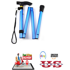 Walking Stick Adjustable Aluminum Collapsible...
