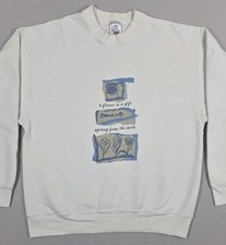 Vintage FOTL Wildflowers Sweatshirt Men's Large Flowers From The Earth USA Made