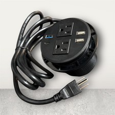 Recessed Power Grommet with 20W Fast Charging USB-C Port - Flush Mount Counte...