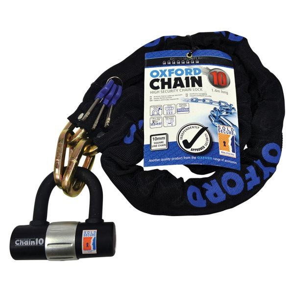 ✅Fits OXFORD LK144 Chain with fastener Chain10  colour black 1400mm  ⭐UK Seller⭐