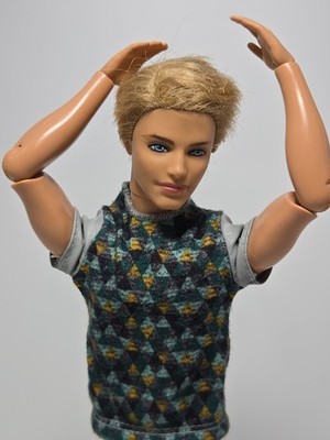 Barbie Fashionista Hottie Ken Doll 2009 Nude Straight Rooted Short Hair W/ Shirt