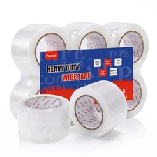 Extra-Wide Crystal Clear Packing Tape for Dispenser Refill, 3" x 100 Yd/Pe