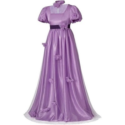 Philippa Featherington Costume Lavender Regency Dress Empire Waist Ball Gown