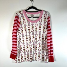 Hanna Andersson The Grinch Candy Cane Character Long Sleeve Pajama Top Women XXL