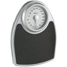 Thinner by Conair Scale for Body Weight, Analog Bathroom Scale in Black