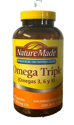 Nature Made Triple Omega 3-6-9 150 Softgels Exp 1/2029