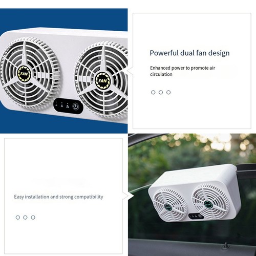 Vehicle Compatible USB Car Exhaust Fan with Adjustable Airflow Settings - Picture 7 of 12