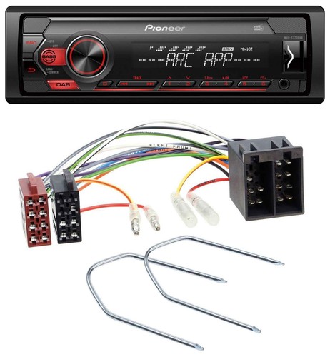 Pioneer DAB 1DIN MP3 AUX USB Autoradio für Audi 80 86-96 90 84-91 100 82-94 200 - Bild 1 von 6