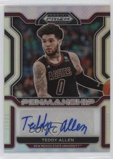 2022-23 Panini Prizm Draft Picks College Penmanship Silver Teddy Allen Auto 1u6