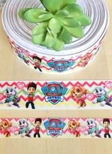 7/8  1.5" 1 YD Paw Patrol Grosgrain Ribbon Skye Everest Chase Doggie Hair Bow