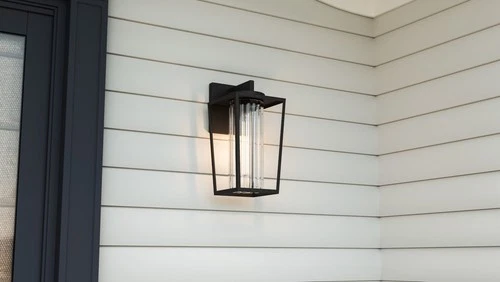 Quoizel JET8407 Jett 14" Tall Outdoor Wall Sconce - Black - Picture 2 of 7