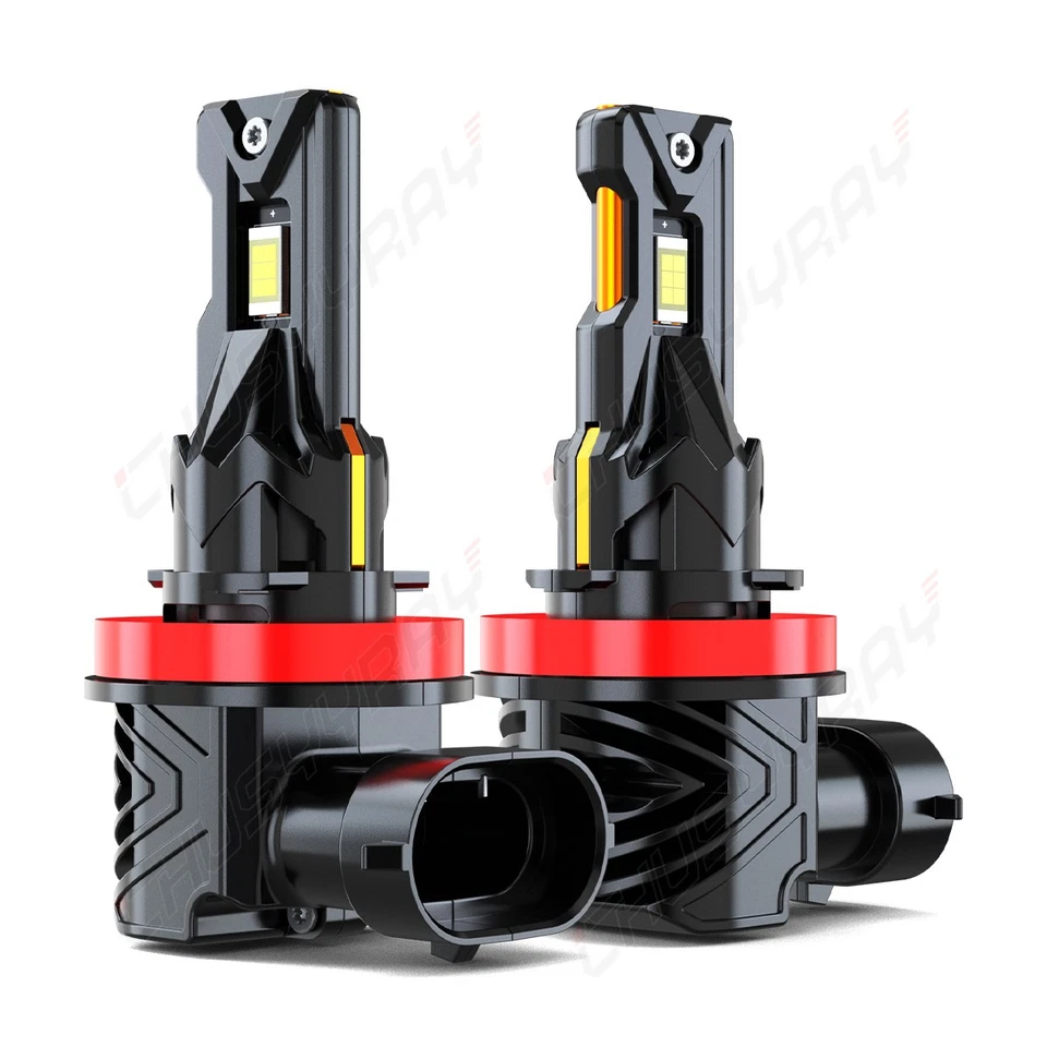 For Infiniti EX35 2008-2010 2011 2012 6000K LED Headlight + Fog Light Bulbs M5 - Image 3 of 4