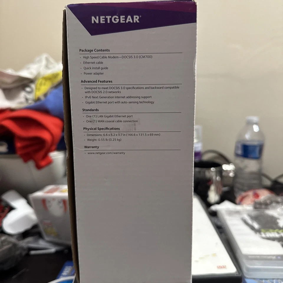 NETGEAR CM700-1AZNAS DOCSIS 3.0 Cable Modem 32x8 for Xfinity by Comcast 1.4gbps - Image 2 of 4