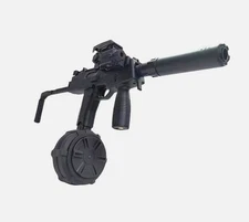 Fully Loaded Upgraded Electric MP9 Gel Blaster With Drum Mag & Folding Stock