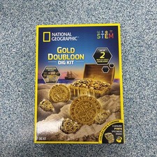National Geographic Gold Doubloon Dig Kit Pyrite Specimens STEM Series Lot of 2 