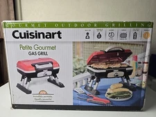Cuisinart CGG-180T Petite Gourmet Portable Tabletop Gas Grill Red