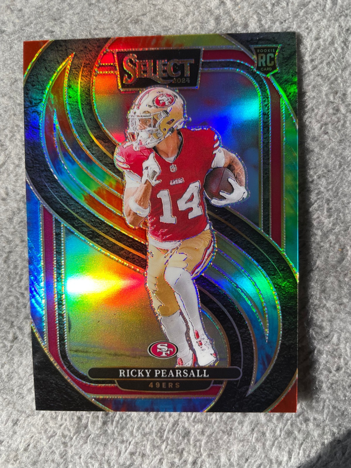 Ricky Pearsall #173 - 2024 Panini Select - Rookie Tie-Dye Prizm /25 (49ers)
