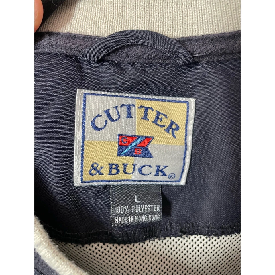 Cutter & Buck Vtg color block pullover jacket Retro Mens Large Blue Red Yellow - Image 3 of 4