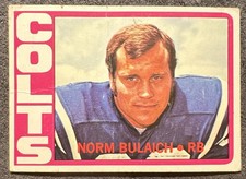 1972 TOPPS NORM BULAICH (BALTIMORE COLTS) #232 POOR
